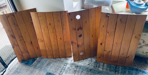 Set of Four Wooden Panels