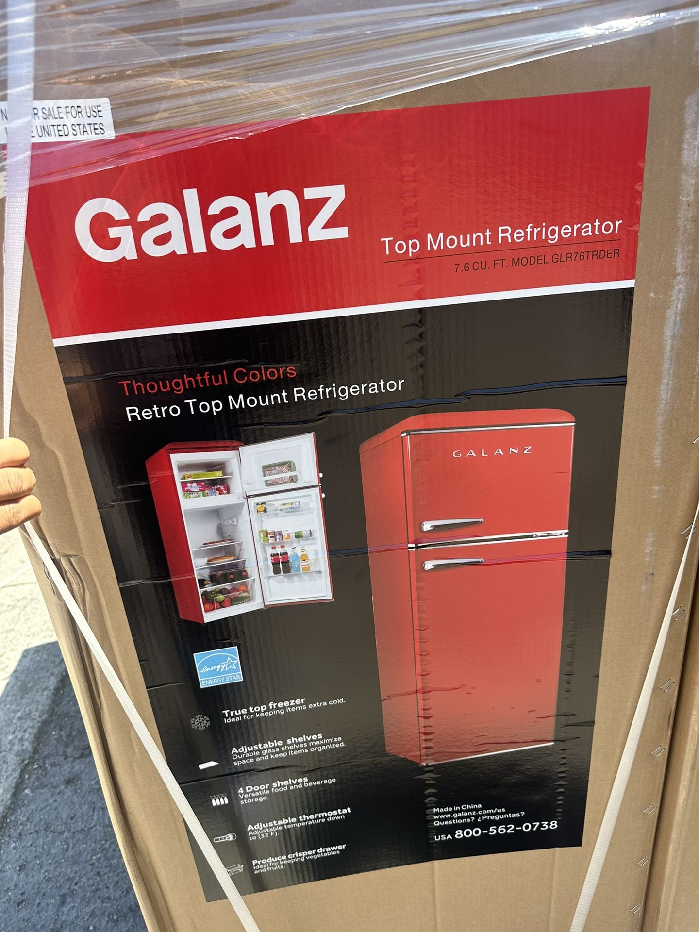 Galanz refrigerador 7.6 Cu Fr