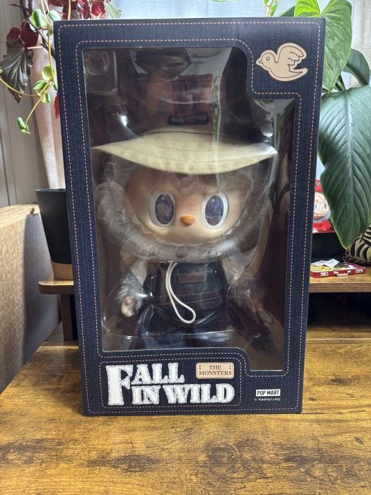 Pop Mart The Monsters Labubu Fall In Wild Vinyl Plush Doll Big Sealed Box