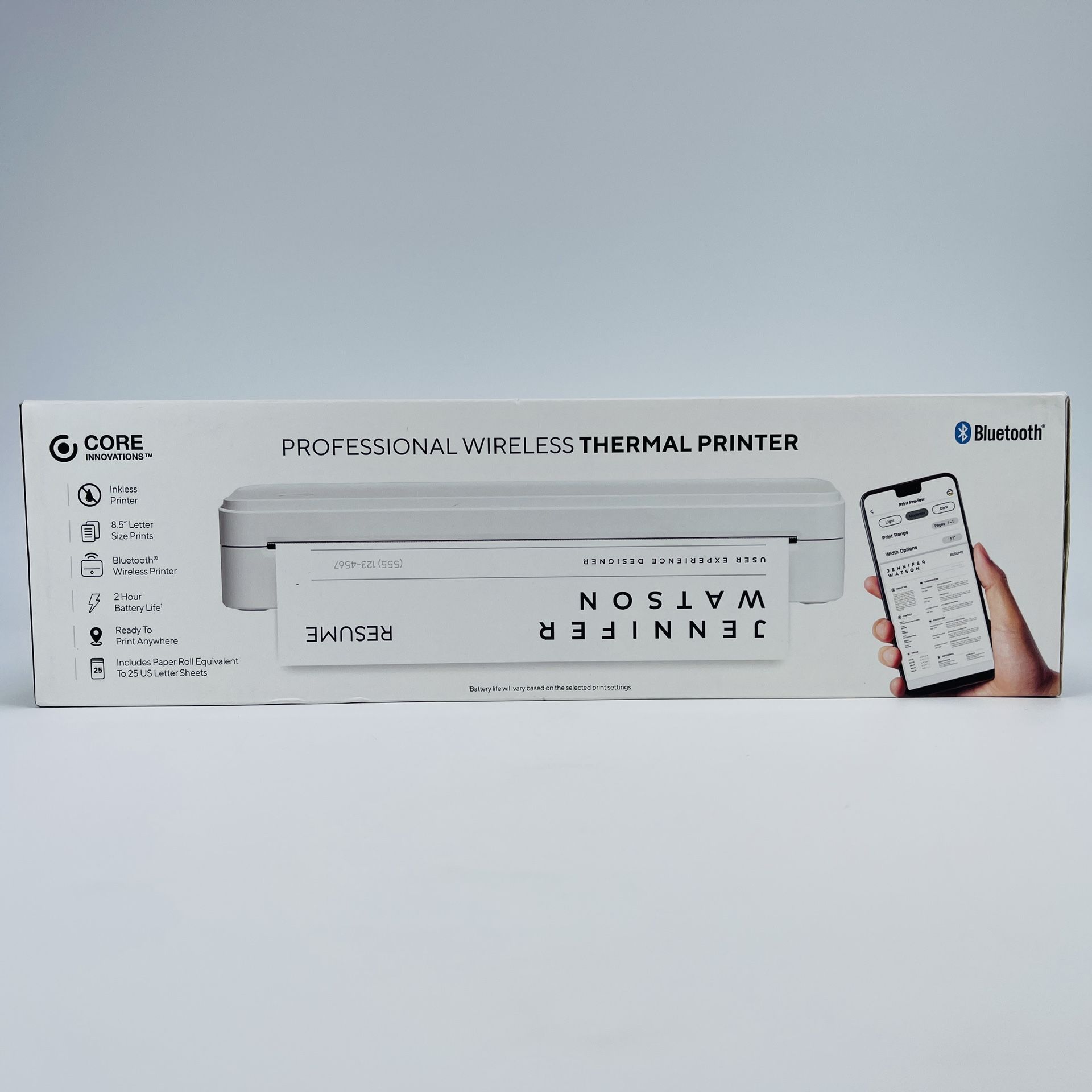 New Core Innovation Professional Wireless Thermal Printer CTP100LG
