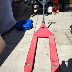 Red Pallet Jack 