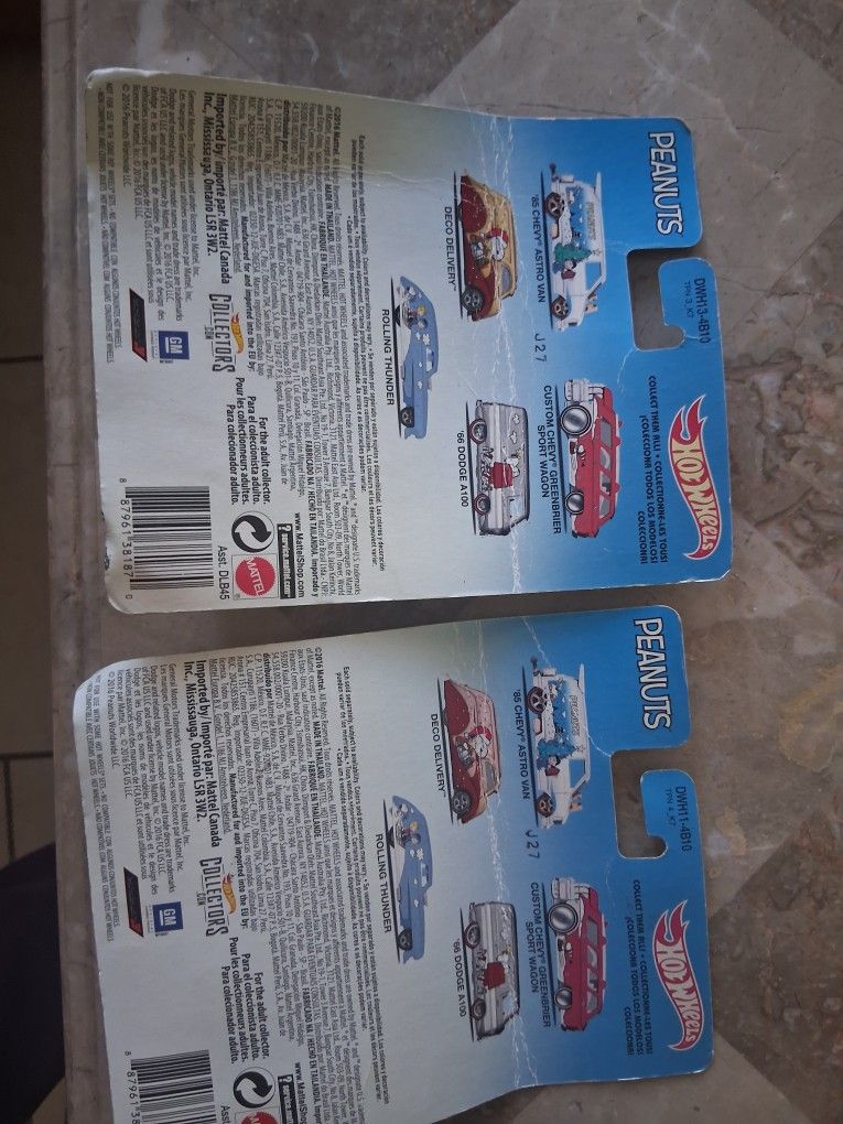 2 Carritos De Peanuts, Nuevos, De Colección