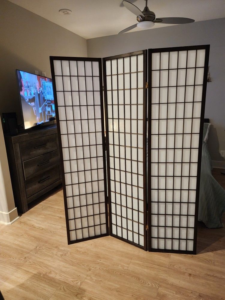 Oriental Shoji 3 Panels Space Divider