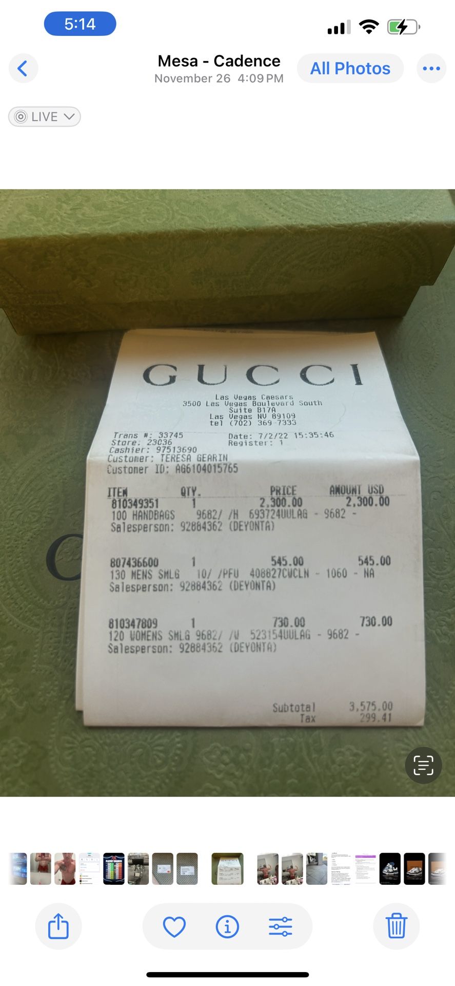 Gucci Purse With Matching Gucci Wallet Barely Used