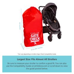 Gate Check Single/Double Stroller and/or Car Seat Bag For Airplane Travel