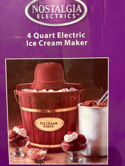 Nostalgia Electrics 4 Quart Electric Ice Cream Maker