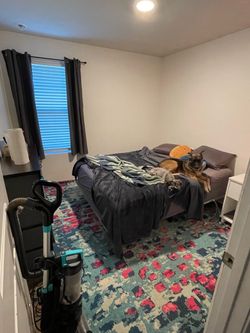 Rug, tv stand and nightstand
