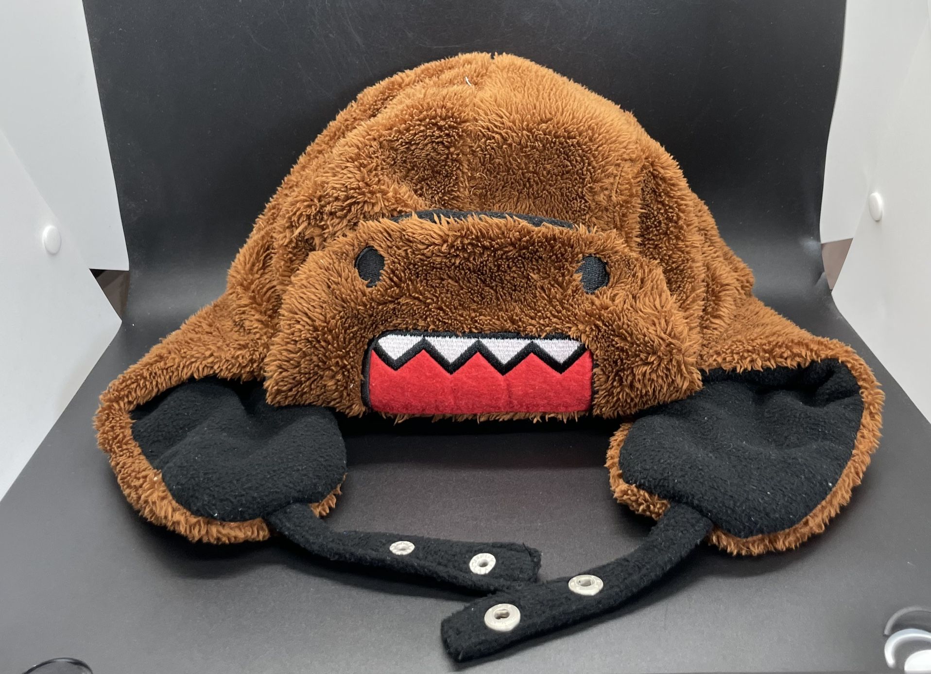 Authentic Domo Kun Ushanka Brown Trapper Winter Hat