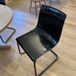 5 Black Dining Chairs 