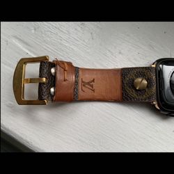 Authentic leather Louis Vuitton iPhone Apple Watch Band Only 