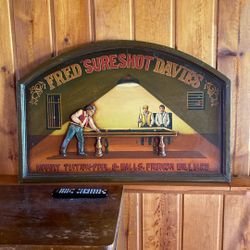 Pool hall wall decor