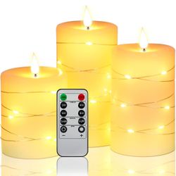 3 Pack Of Flameless LED Candles 🕯️