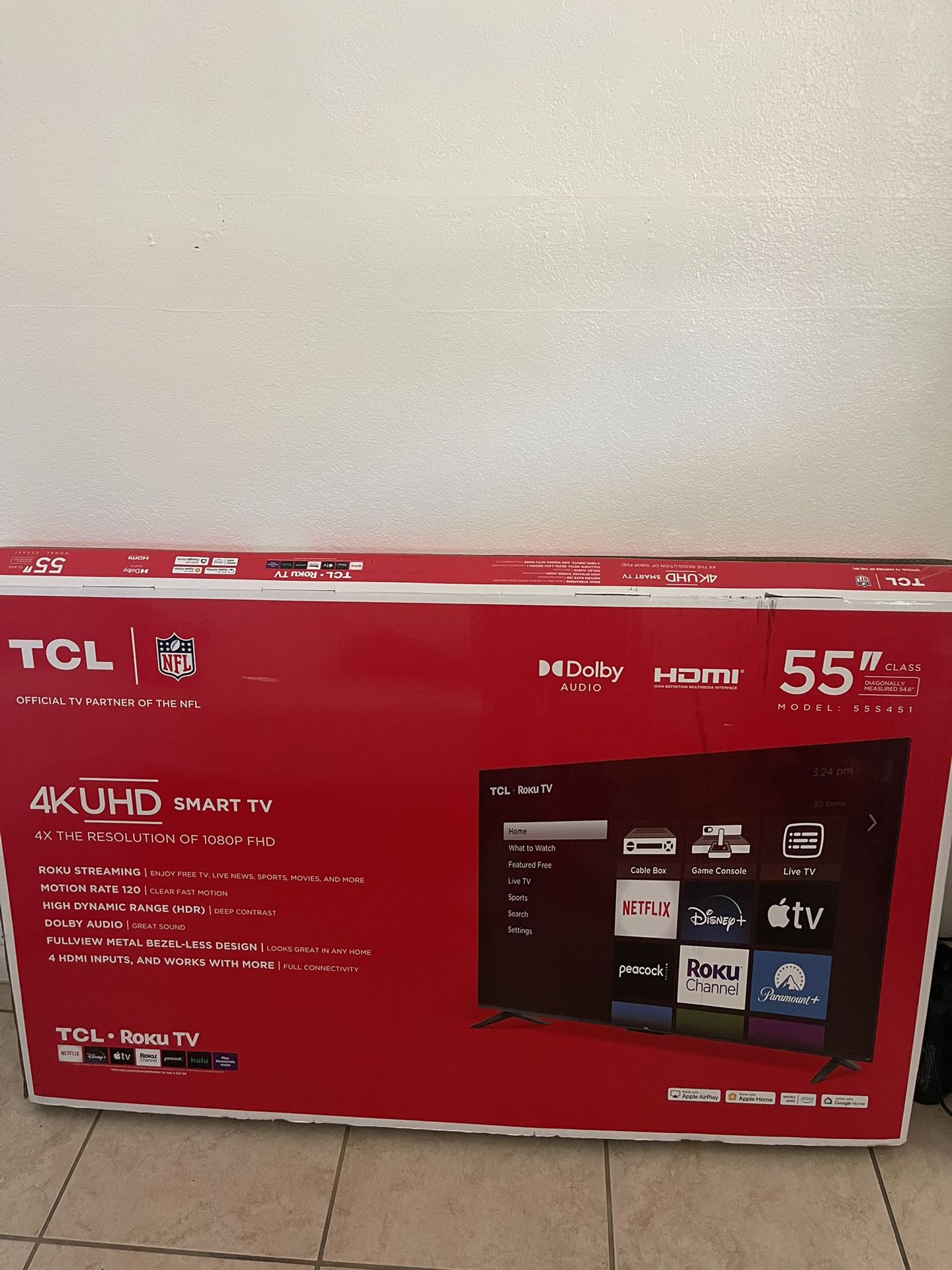 TCL 55’ TV for Sale 