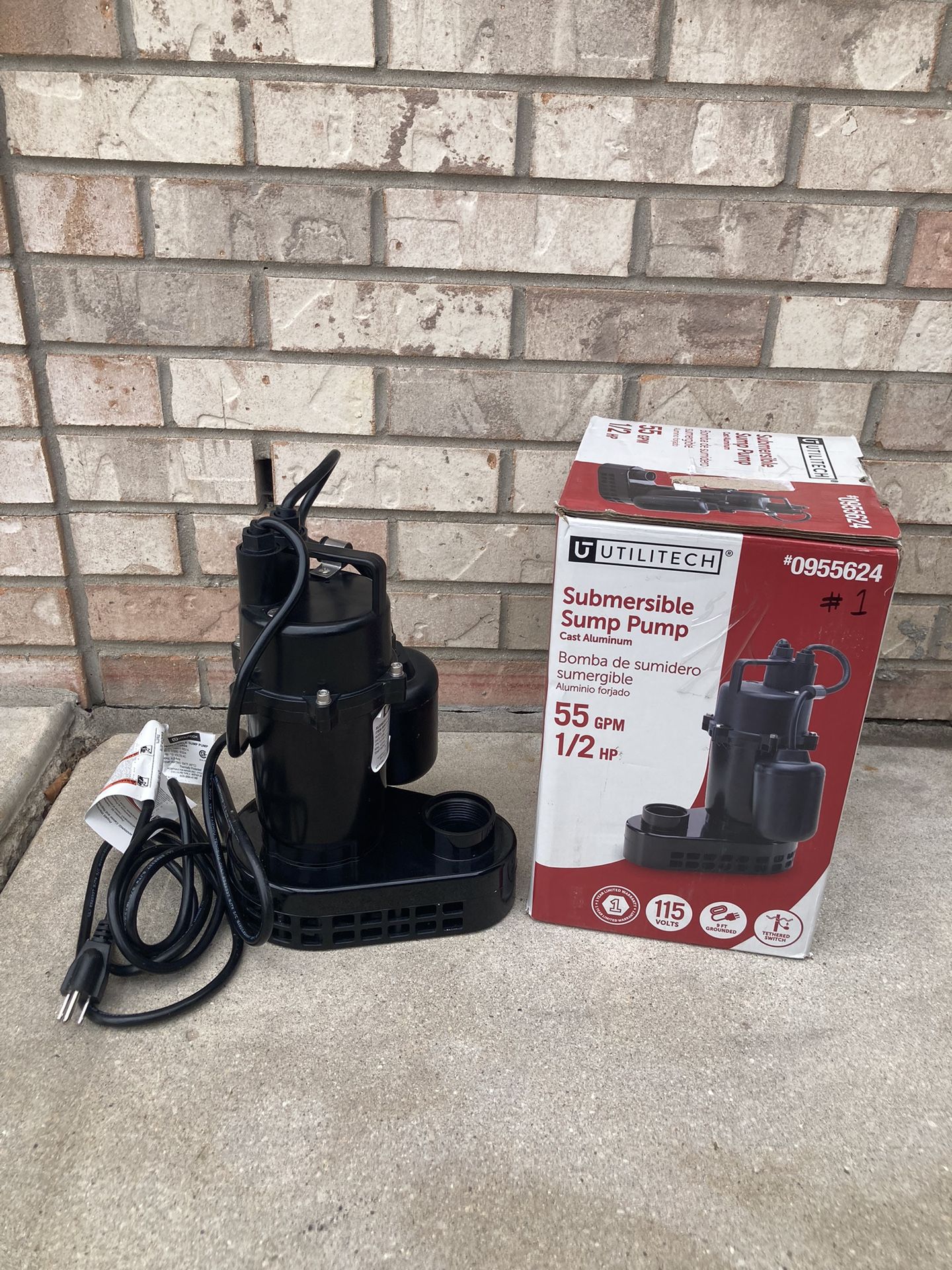 sump pump (tested and working)