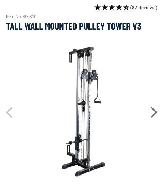Titan Fitness Tall Wall Mounted Pulley Tower V3 Brand New In Box