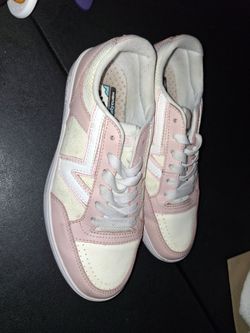 Women's Pink & White Vans