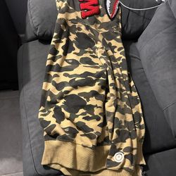 A bape hoodie (camo size  Small)