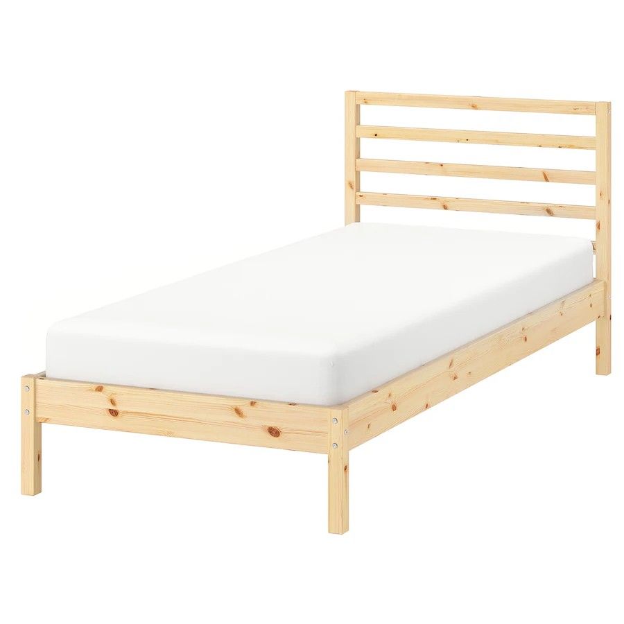 IKEA Wooden Twin Bed Frame/Box Spring