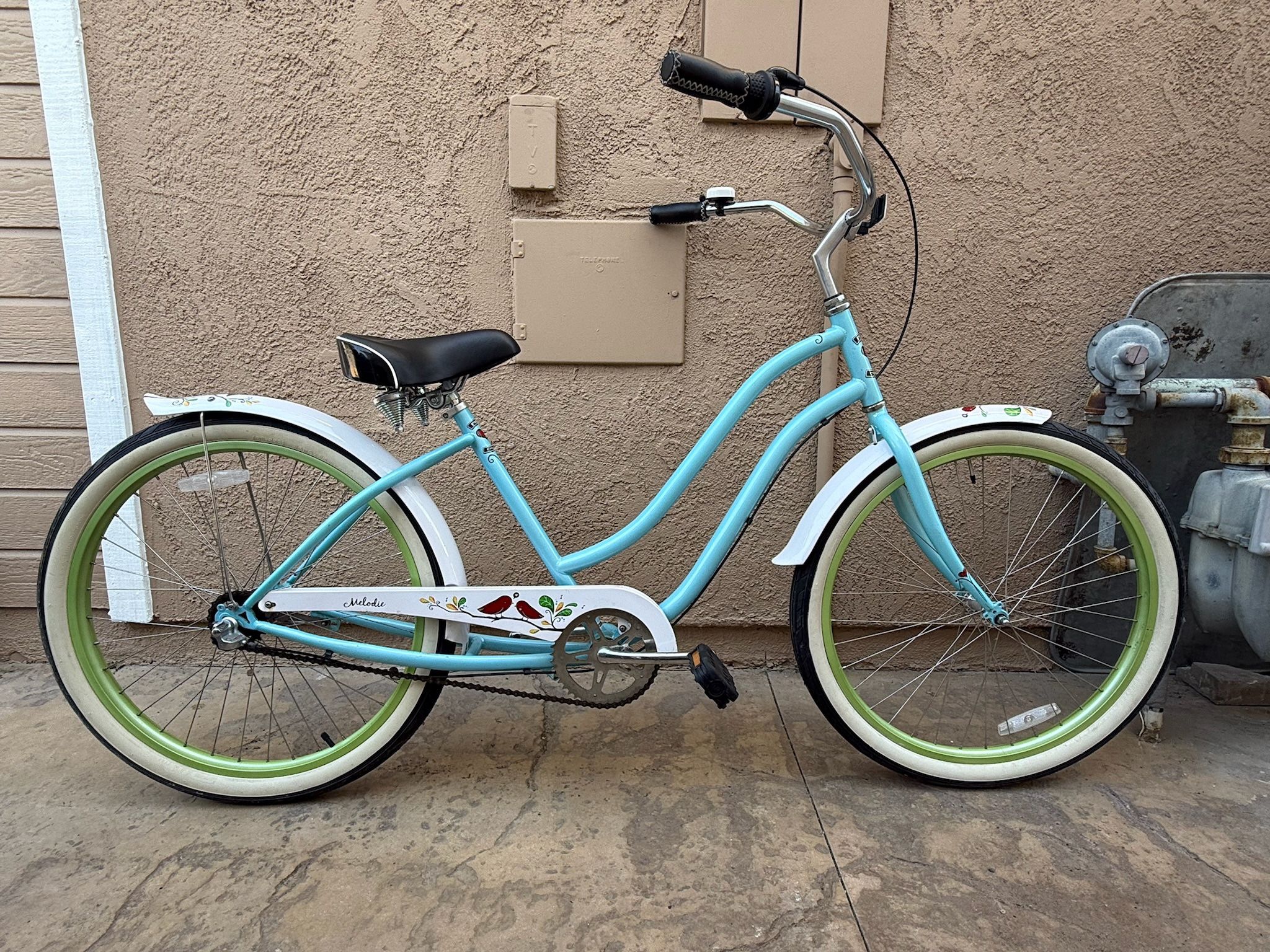Phat Cycles Melodie Beach Cruiser Bike 3 Speed Nexus Lightweight Ready To Ride
