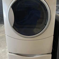 Electric Dryer Kenmore w/Pedestal Drawer for storage 