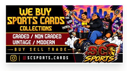 BUYING SPORTS CARDS COLLECTIONS OF ANY SIZE GRADED OR RAW