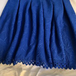 NWT Vintage Talbots Blue Leather Bag And Blue Miami Skirt