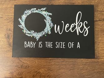 pregnancy countdown chalkboard