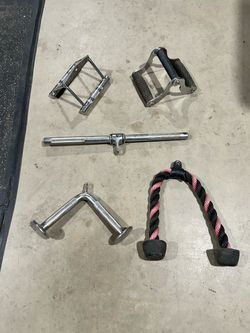 Cable Machine Attachment Set – 5 Pieces
