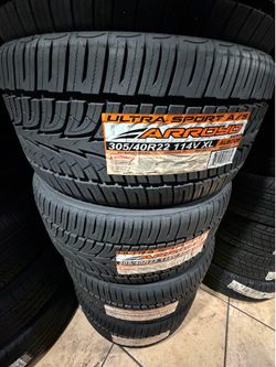 305/40/22 ARROYO ALL SEASON 4 NEW TIRES INSTALLED ✅ INSTALADAS ✅