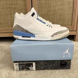 Jordan 3 retro UNC (2020) size 10.5