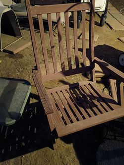 Pair Of Teak Folding Chairs 