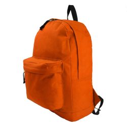 Classic Backpack Basic Bookbag Simple Daypack Emergency Bag Pack Orange