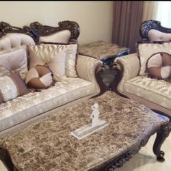 5 Pieces Elegant Living Room Set 