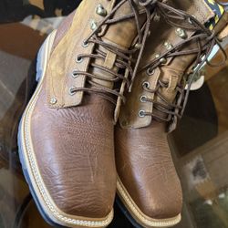 TWISTED X MEN'S LITE 8" LACE-UP WORK BOOTS - STEEL TOE 