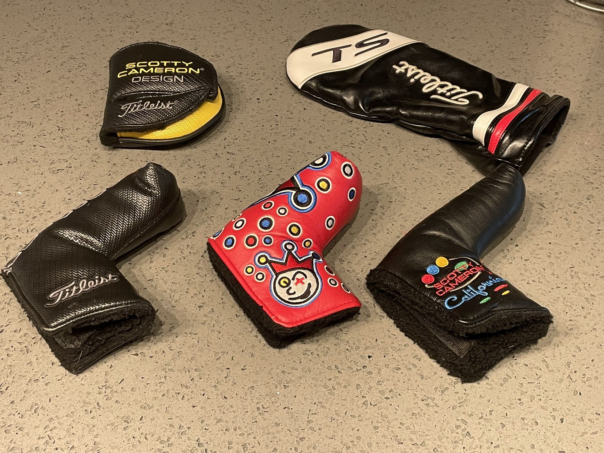 VARIOUS SCOTTY CAMERON/TITLEIST HEADCOVERS