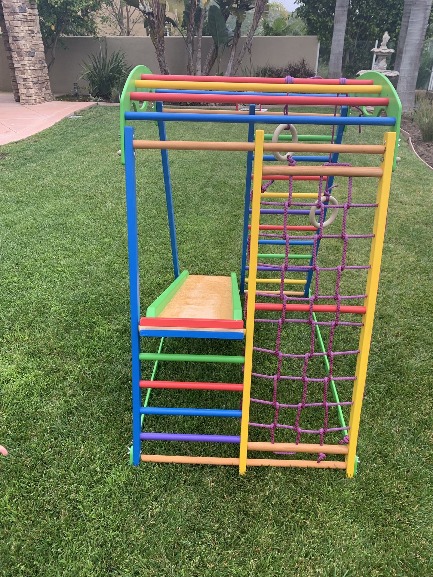 Wedanta Indoor Playground - Jungle Gym - Monkey Bars - Play Structure - Backyard Playsets for Kids - Playset for Toddlers - Toddler Climber - SportWo