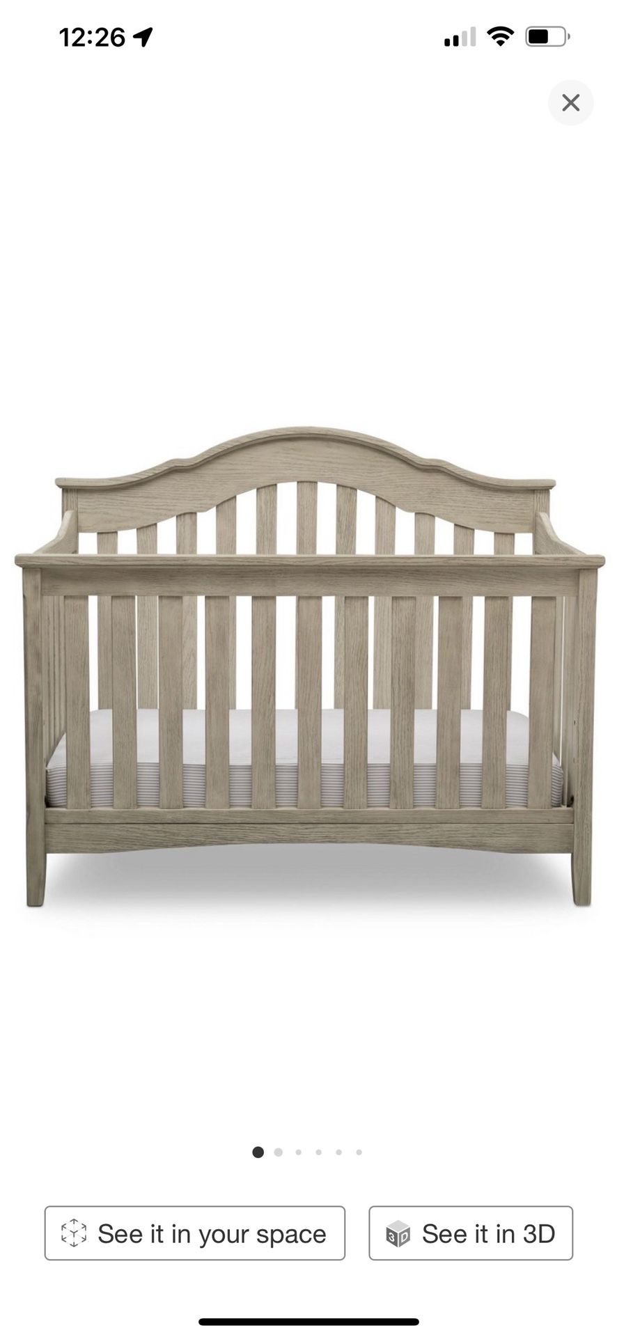 crib with mattress 