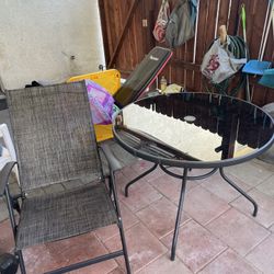 Patio Table Set 4 Chairs