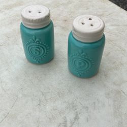 Vintage Porcelain Salt And Pepper Shakers 