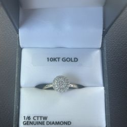 10k Diamond Wedding Ring