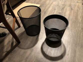 2 new office/desk baskets black. One metal and one plastic. Each at $18 on Amazon. I am selling both for $20