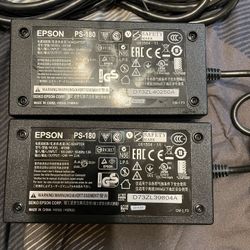 Lot Of 2 Epson PS-180 ACPower Adapter For Printers Pictures With Connection Type 