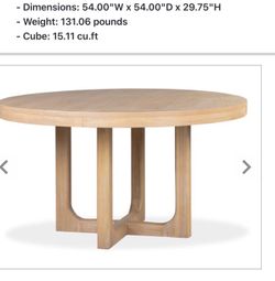 Dining table
