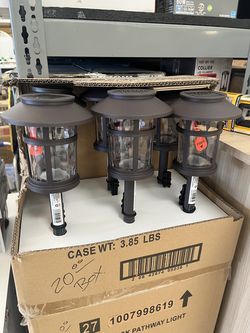 Hampton Bay Duncan 10 Lumen Bronze LED Weather Resistant Outdoor Solar Path Light with Plastic Lens