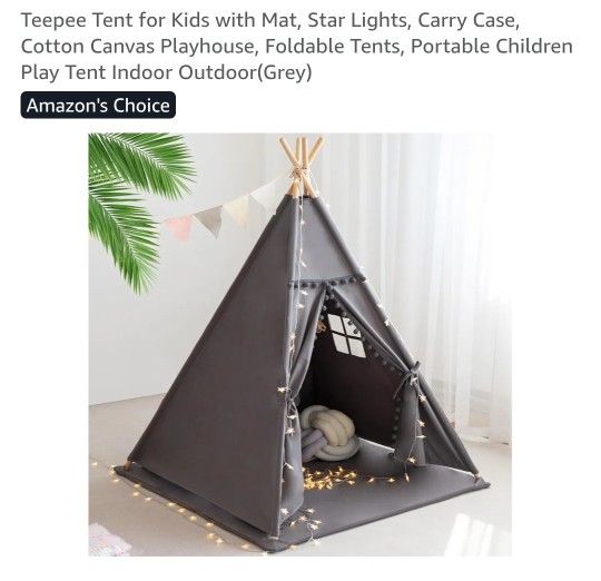 TeePee Tent for kids