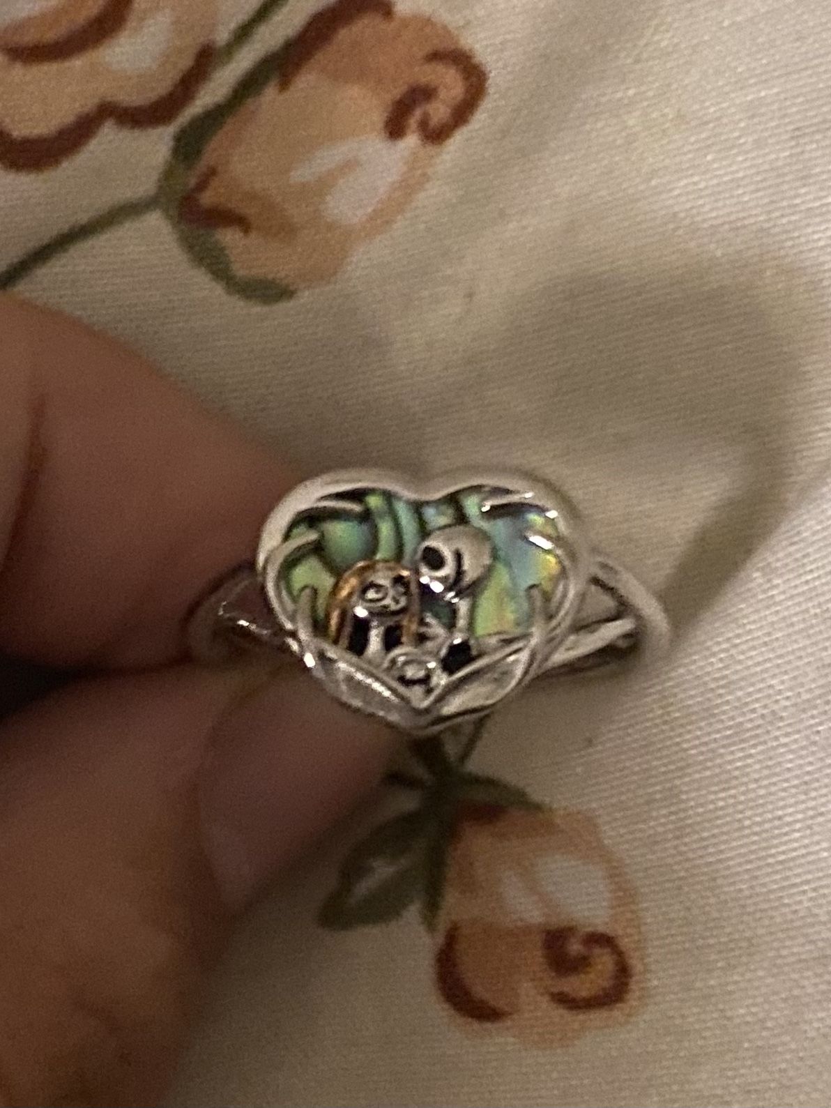 Nightmare Before Christmas jack and sally Ring.