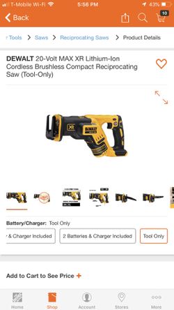 Dewalt xr sawzall