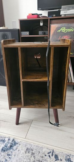 Mid modern style record player stand