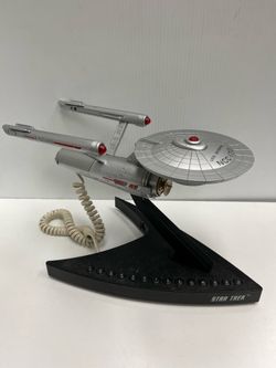 Vintage TeleMania Star Trek USS Enterprise Telephone Collectible 1993 NCC-1701