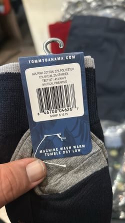 Tommy Bahama 6 Pack Sock Valued At 13.75 $